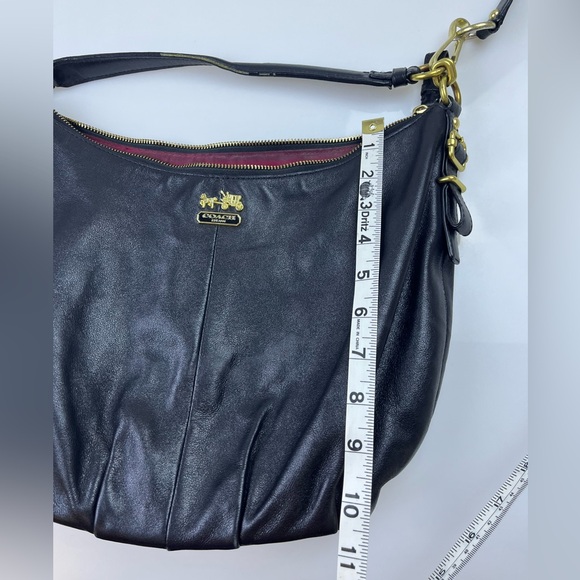 Coach Black Hobo Bag with Sling N239-22 - Picture 6 of 7